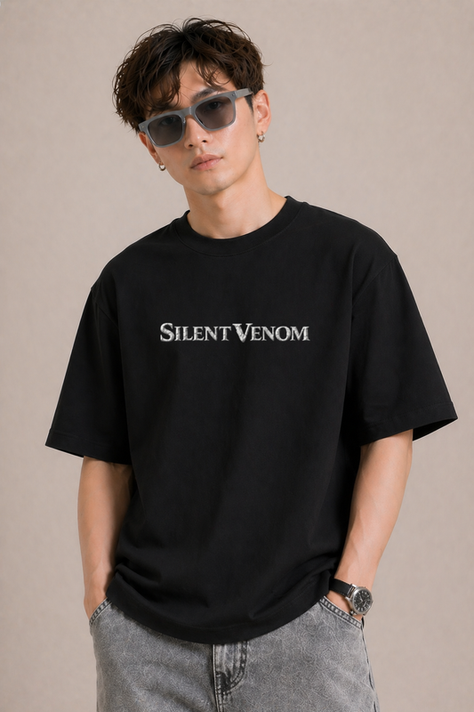 Silent Venom Oversized Black Edition Tee | Mens Tshirt