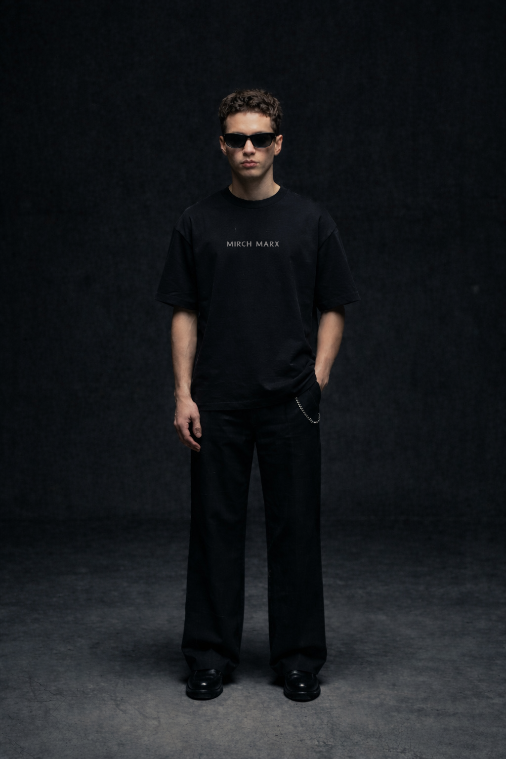 Brave Myths - Blue Stag Oversized Black Edition Tee | Mens Tshirt