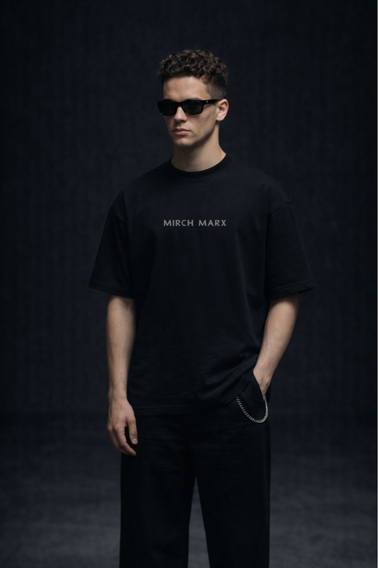 Brave Myths - Blue Stag Oversized Black Edition Tee | Mens Tshirt