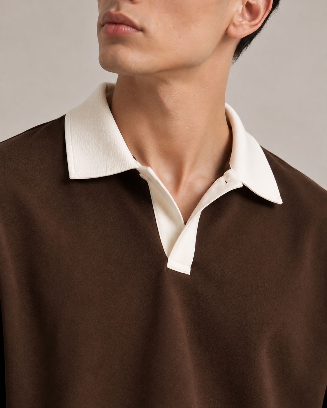 Coca Luxe Polo Drop Shoulder Fit T-shirt