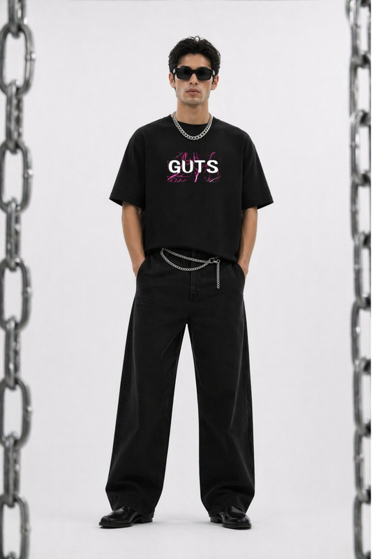 GUTS Oversized Black Edition Tee | Mens Tshirt