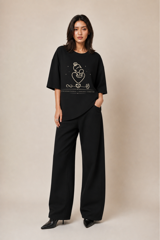 Eternal Oversized Black Mom's Edition Tee