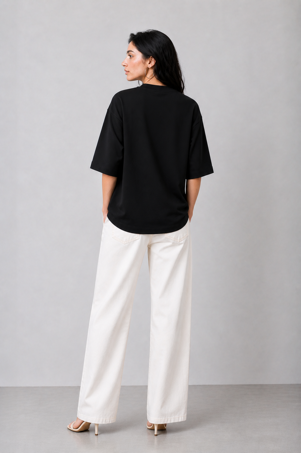 Mom's Era Oversized Black Mom's Edition Tee