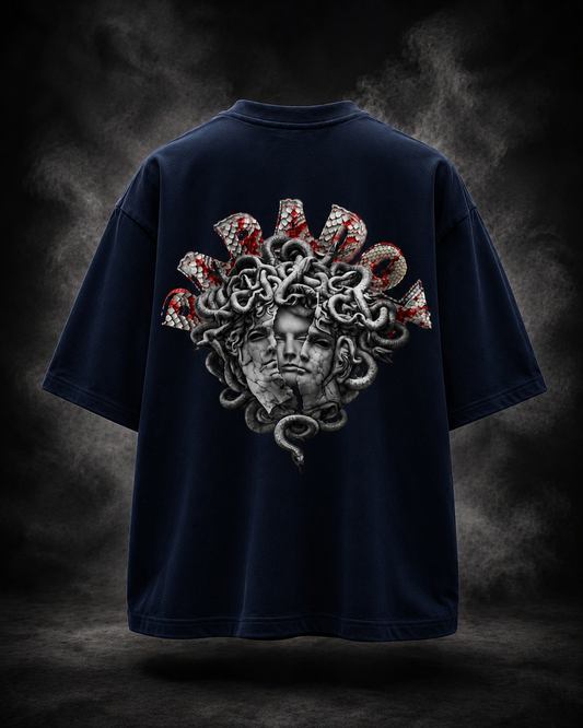 Silent Venom Oversized Midnight Blue Edition Tee | Mens Tshirt