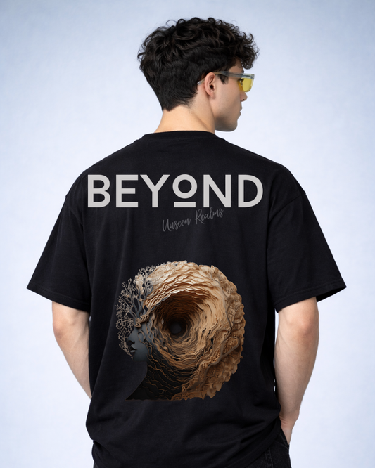 BEYOND Oversized Black Edition Tee | Mens Tshirt
