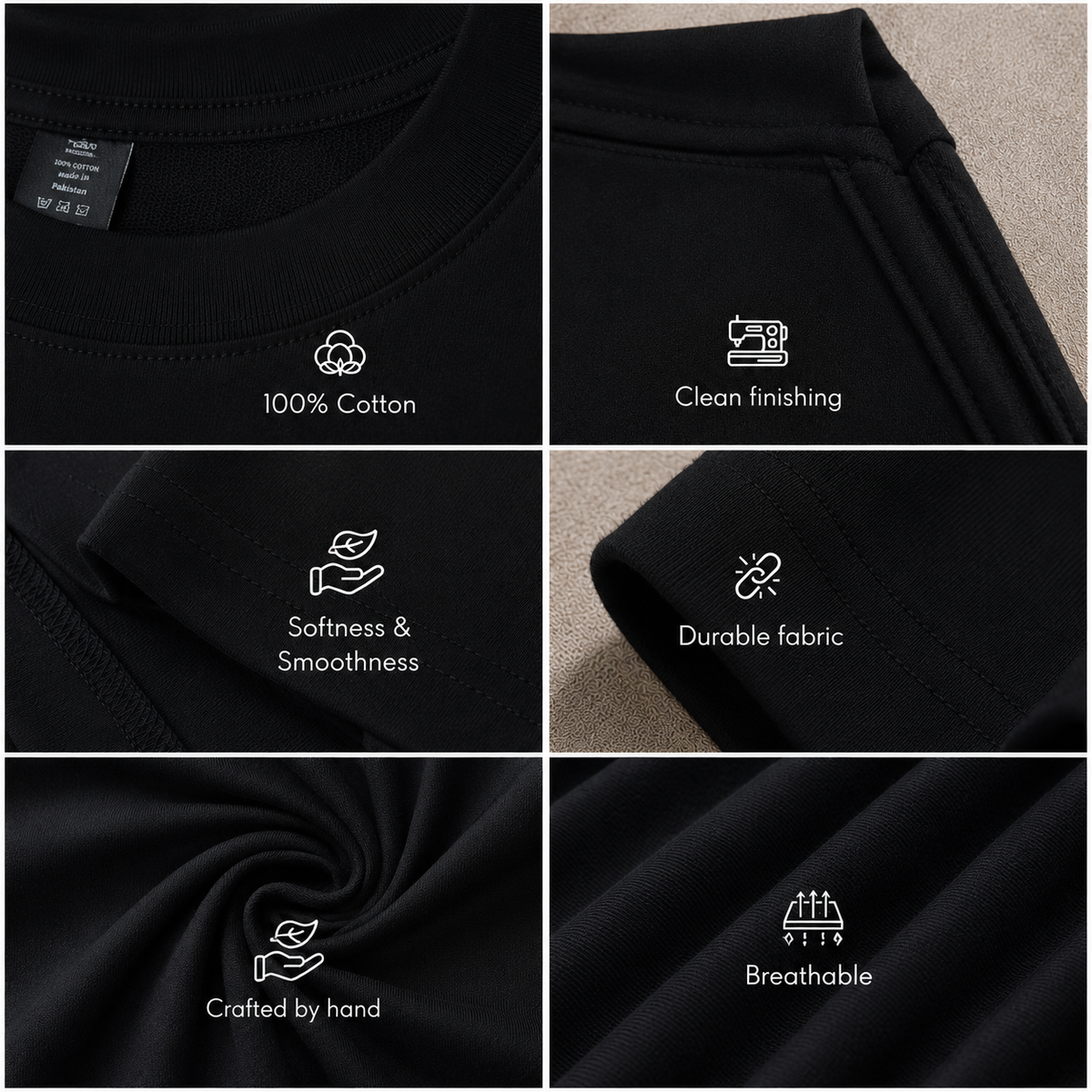BEYOND Oversized Black Edition Tee | Womens Tshirt