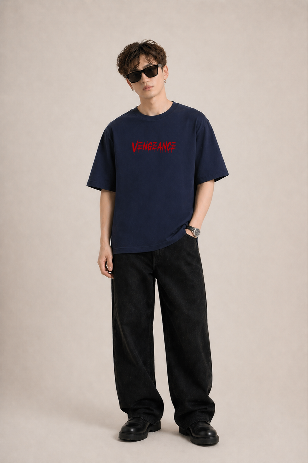 Vengeance Oversized Midnight Blue Edition Tshirt