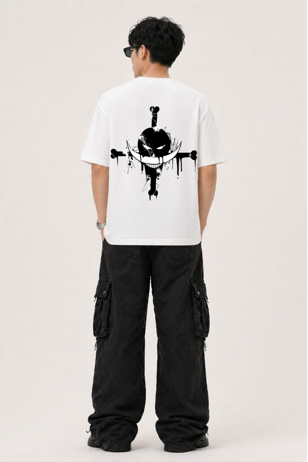 OnePiece Oversized White Edition Tee | Mens Tshirt