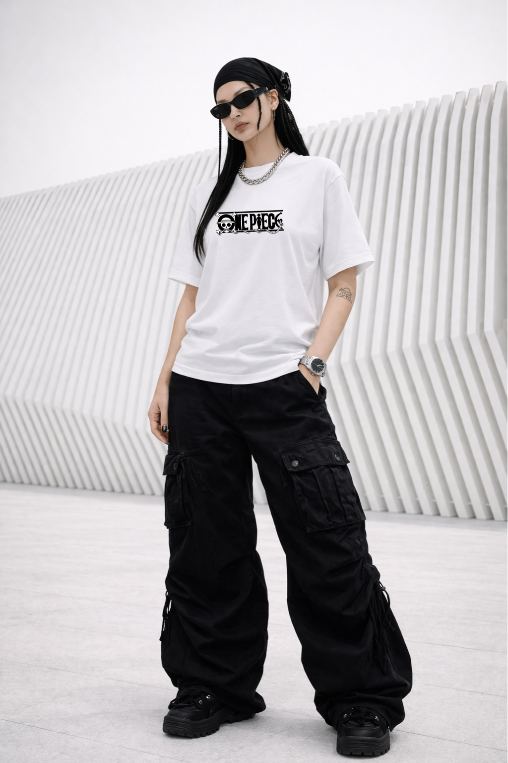 OnePiece Oversized White Edition Tee | Womens Tshirt