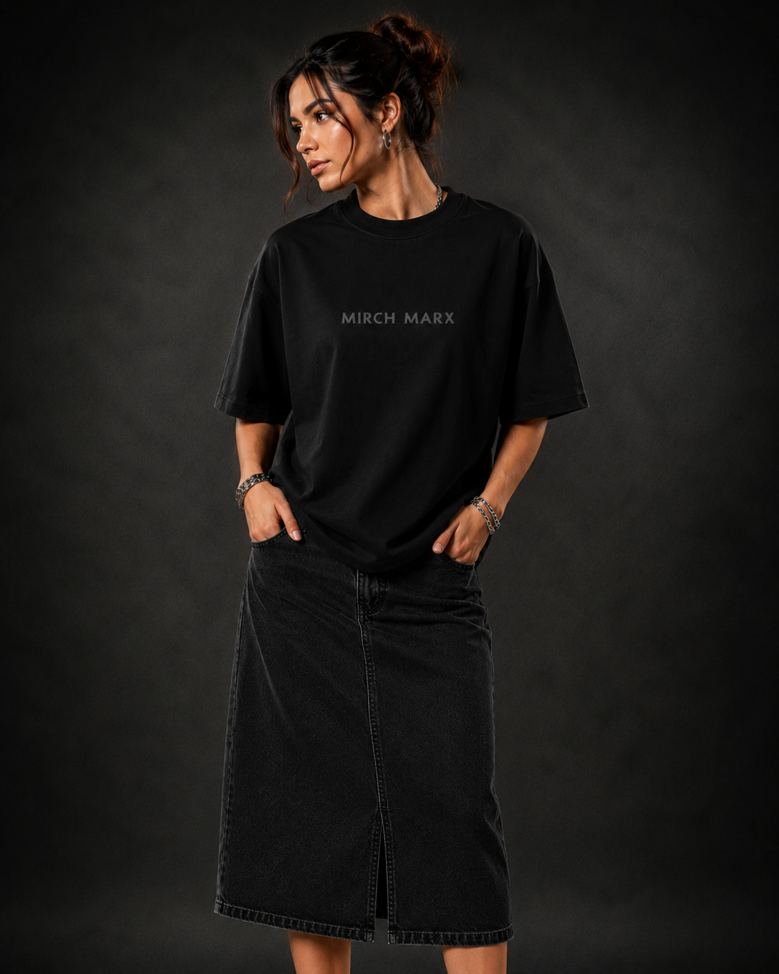 BEYOND Oversized Black Edition Tee | Womens Tshirt