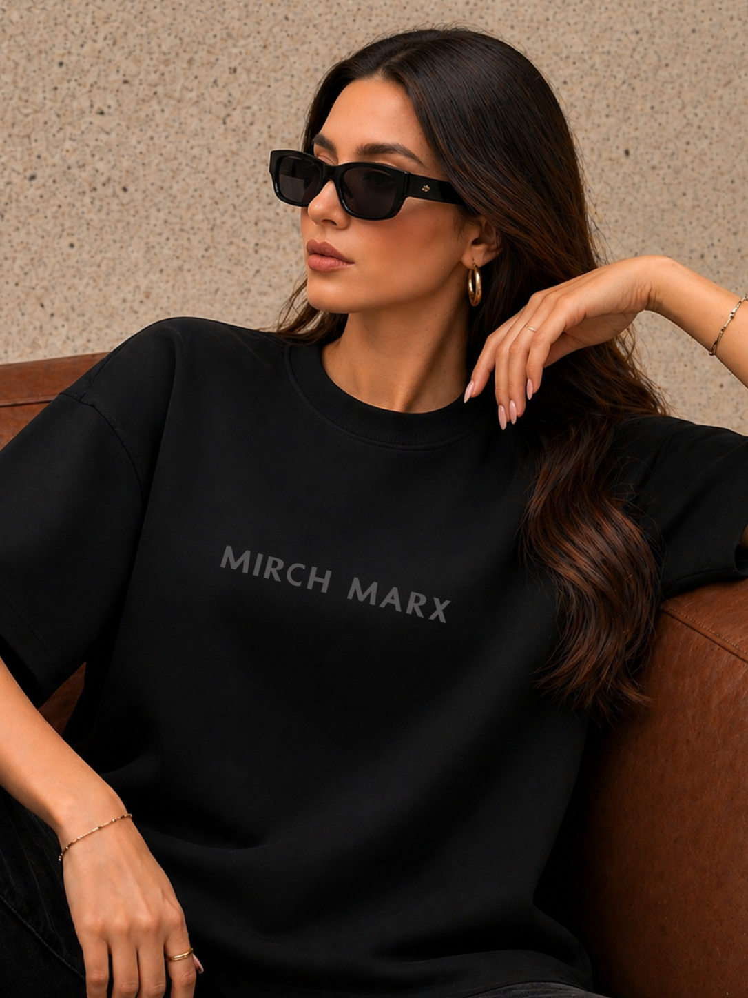 Karma Returns Oversized Black Edition Tee | Womens Tshirt