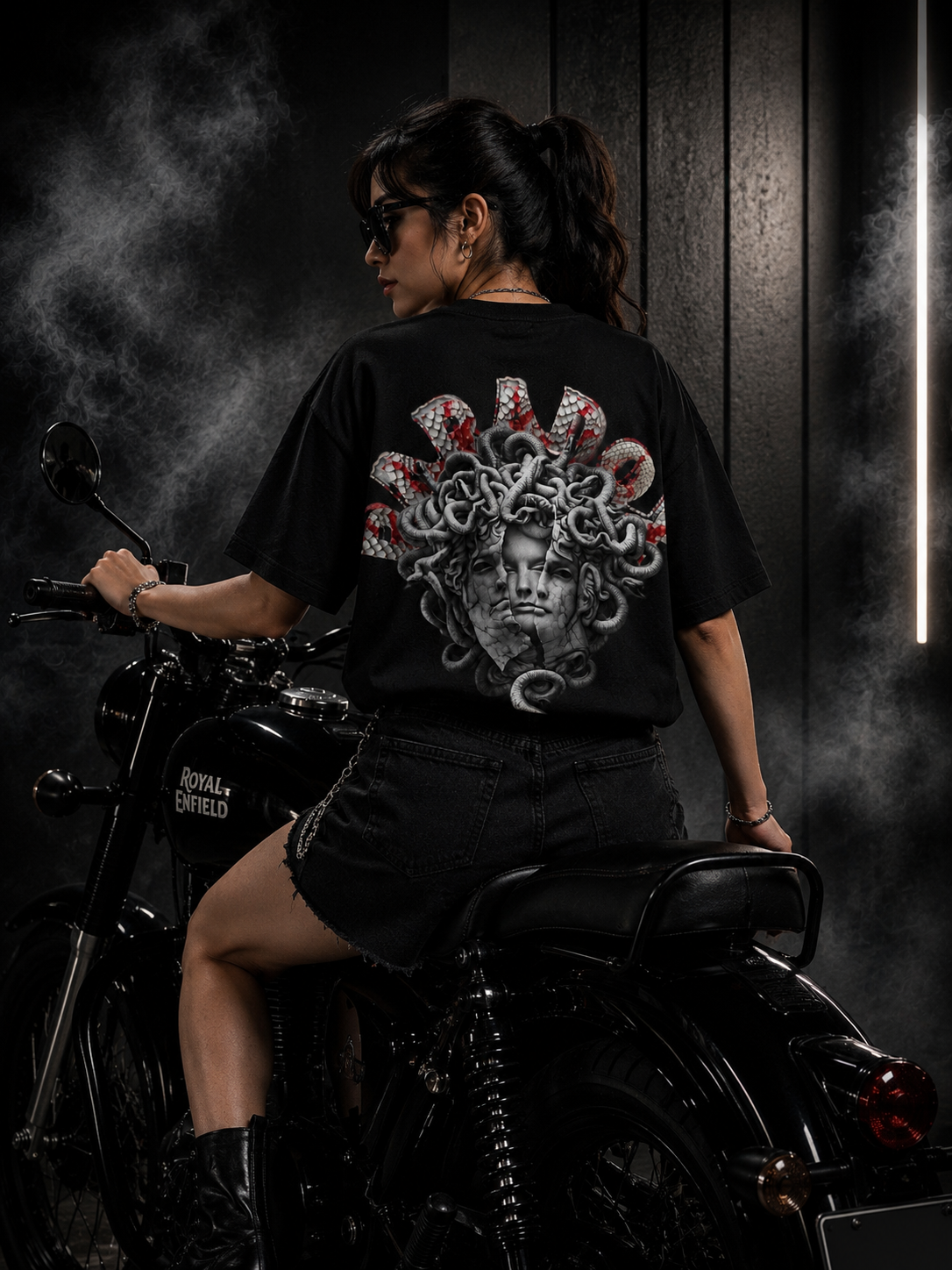 Silent Venom Oversized Black Edition Tee | Womens Tshirt