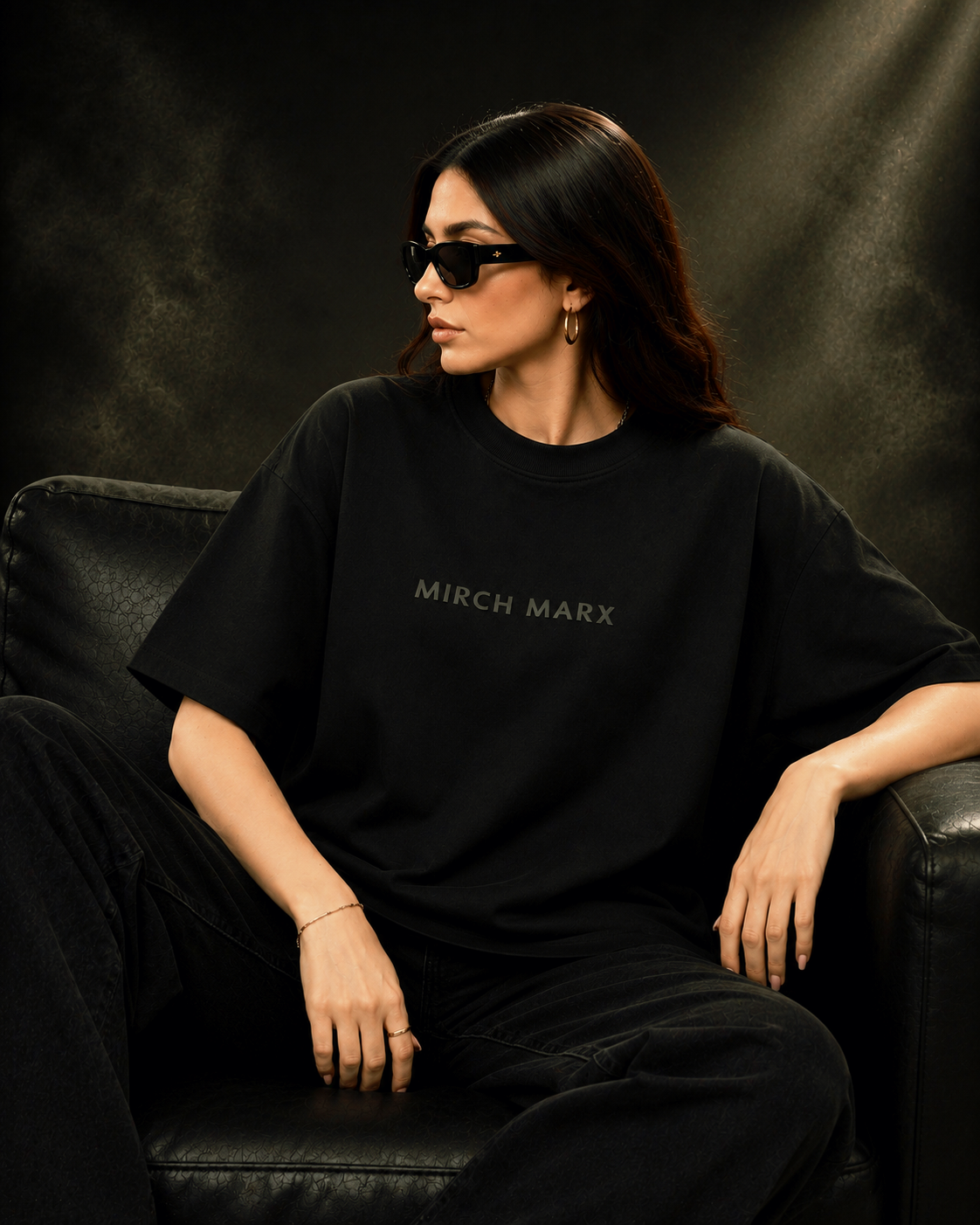 Karma Returns Oversized Black Edition Tee | Womens Tshirt