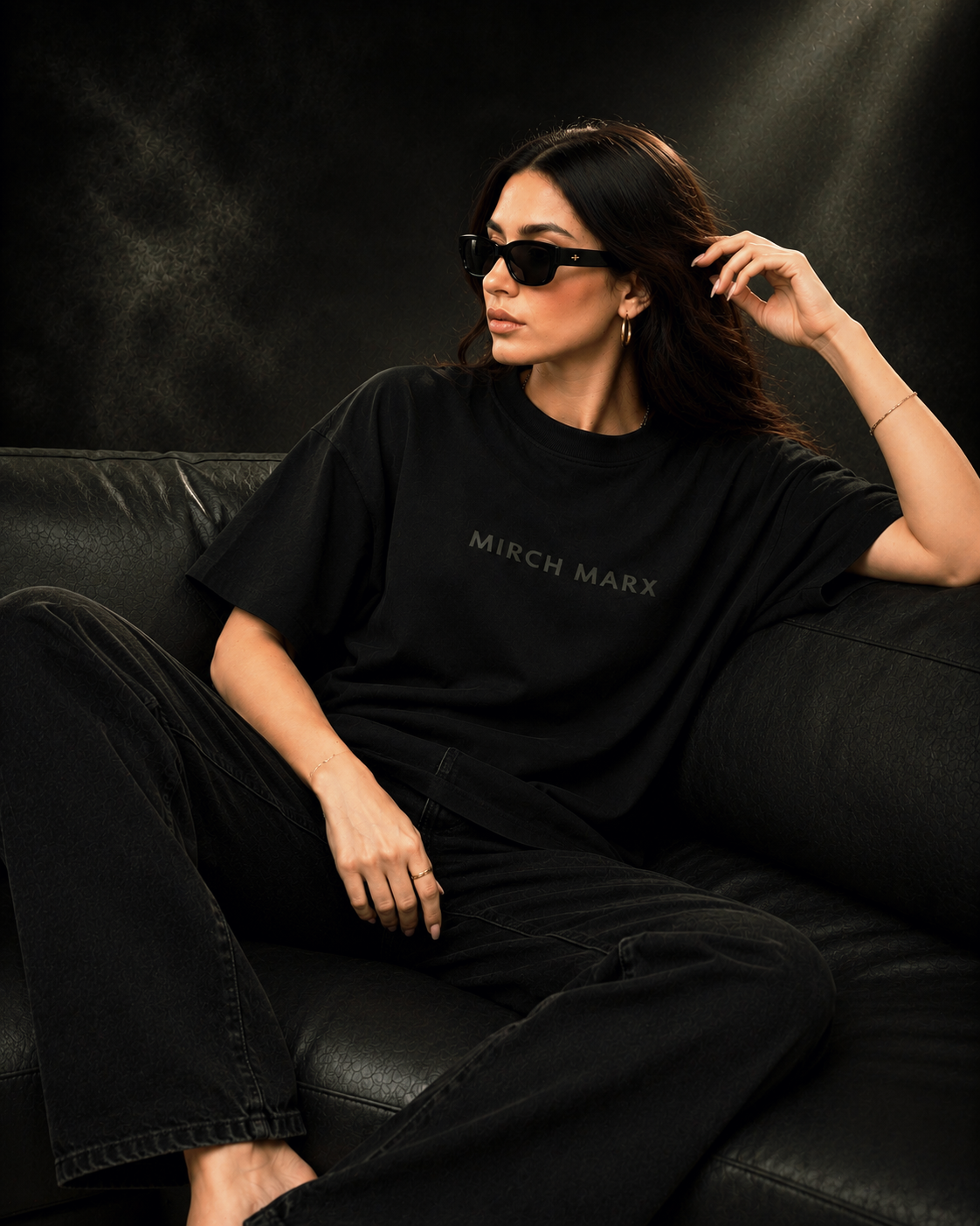 Karma Returns Oversized Black Edition Tee | Womens Tshirt