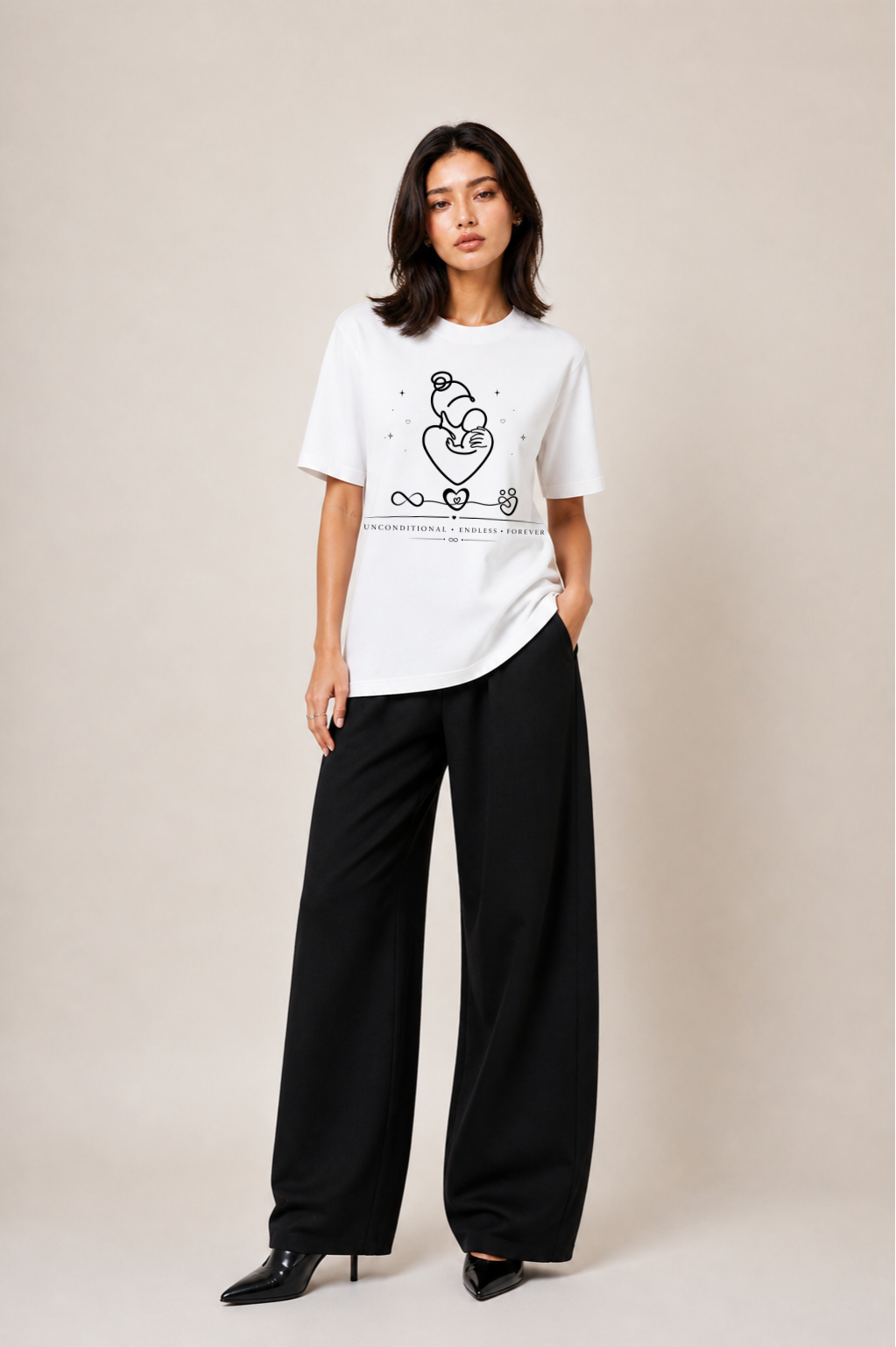 Eternal Oversized White Mom's Edition Tee