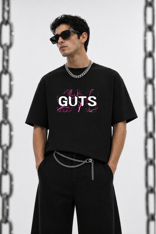GUTS Oversized Black Edition Tee | Mens Tshirt