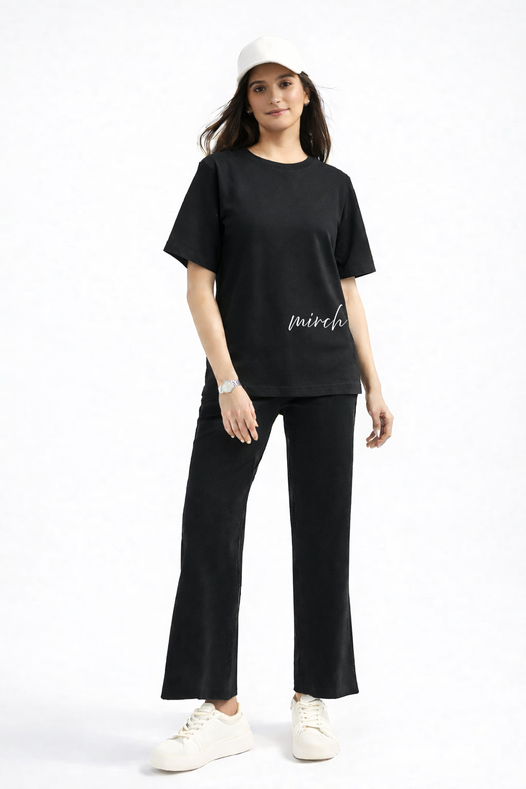 MIRCH MARX Minimal Oversized Black Edition Tee | Womens Tshirt