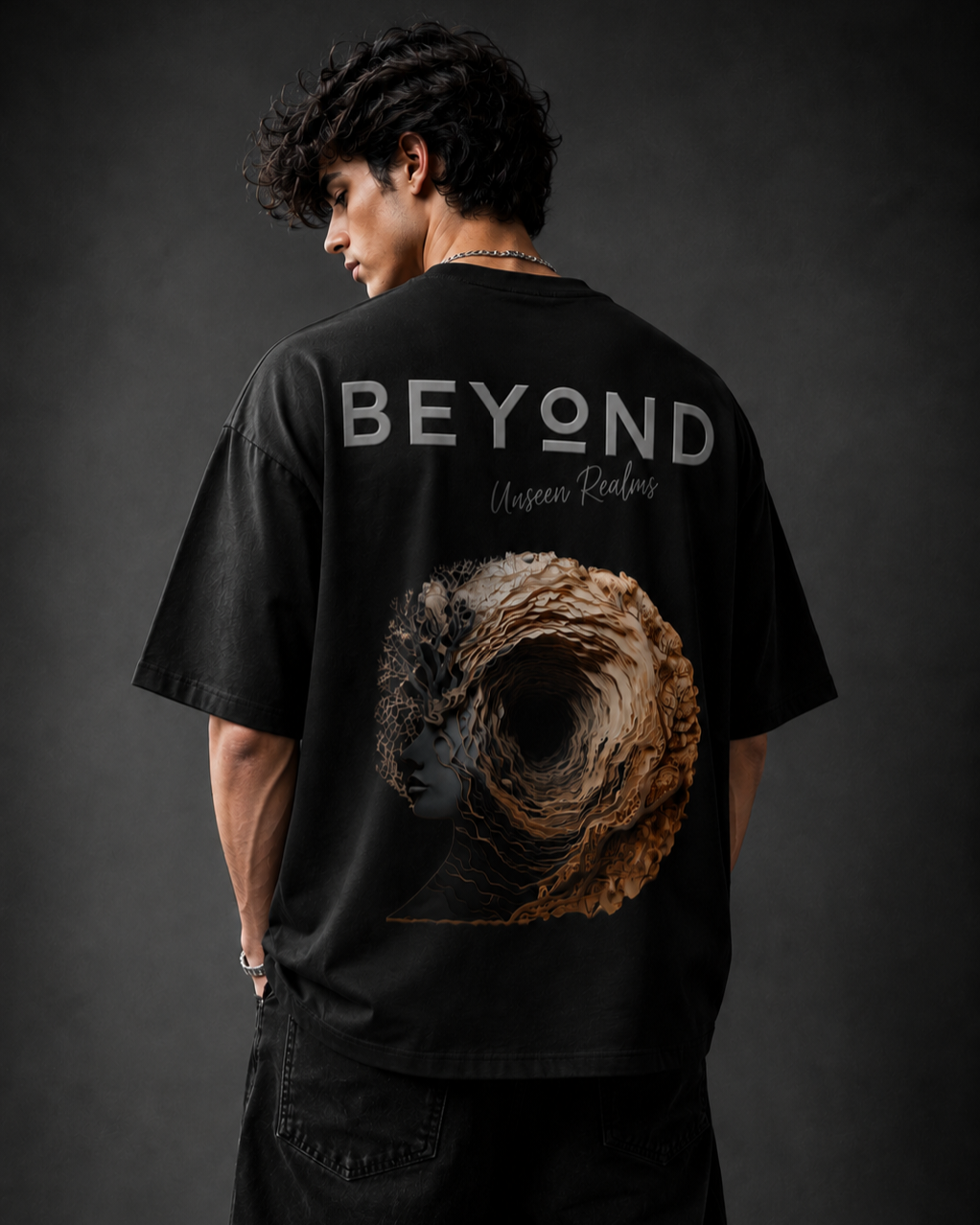 BEYOND Oversized Black Edition Tee | Mens Tshirt