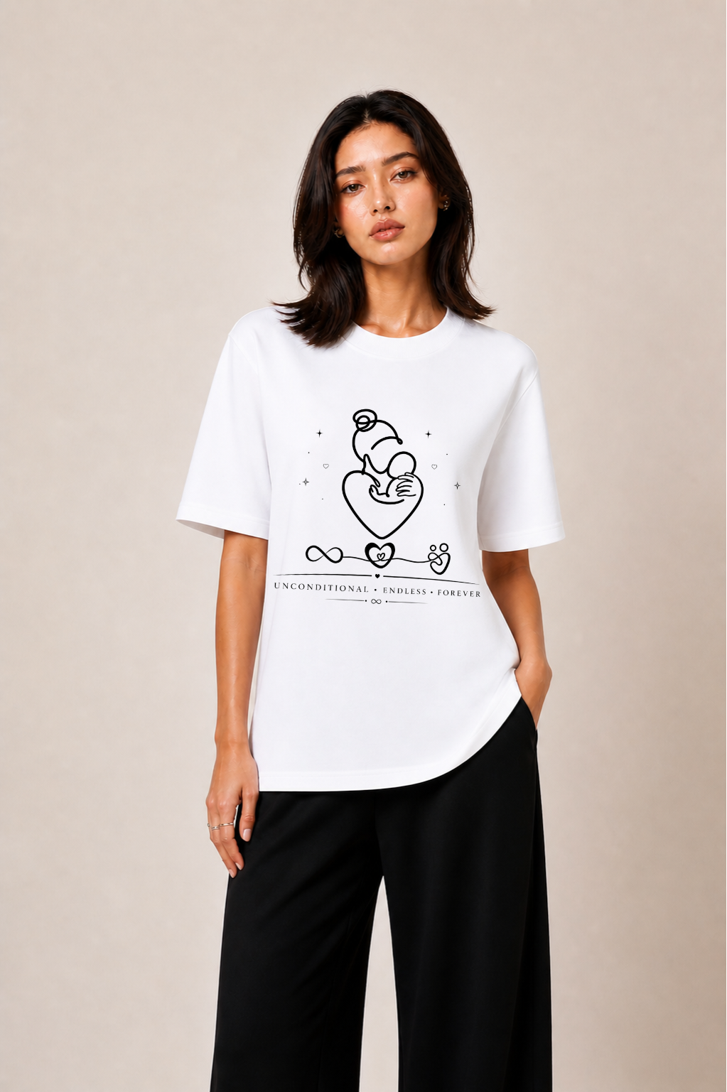 Eternal Oversized White Mom's Edition Tee