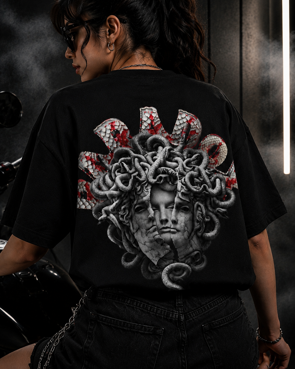 Silent Venom Oversized Black Edition Tee | Womens Tshirt