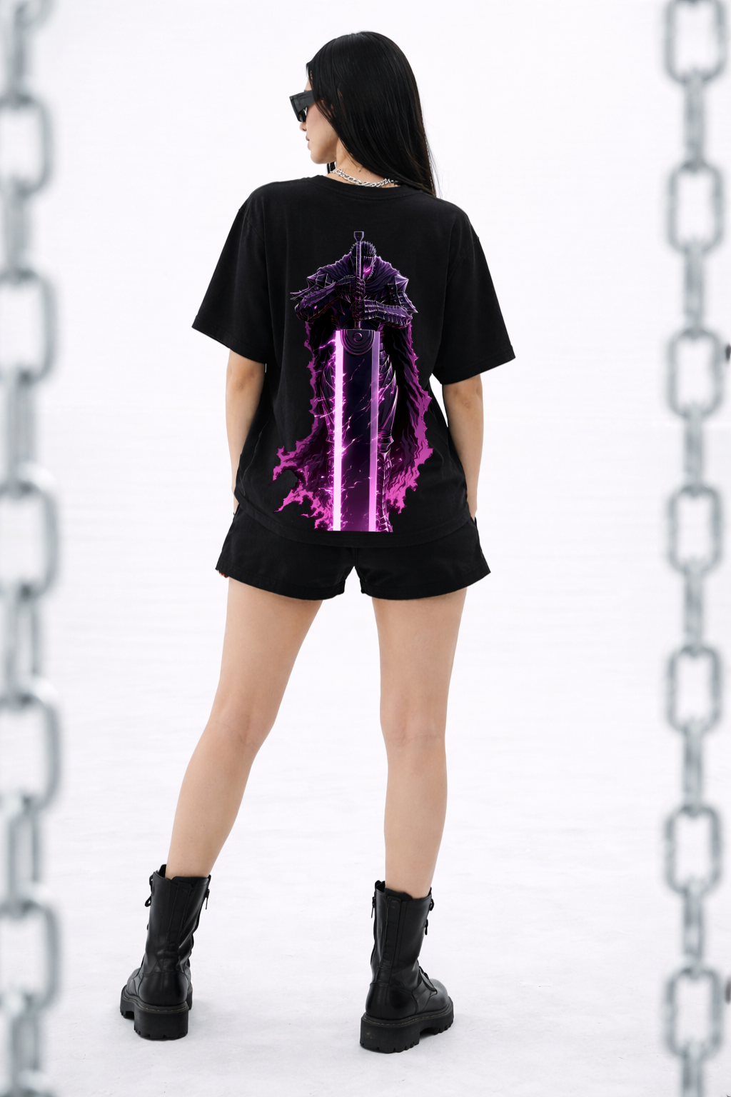 GUTS Oversized Black Edition Tee | Women Tshirt