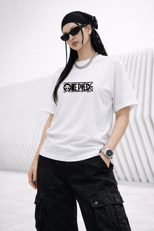 OnePiece Oversized White Edition Tee | Womens Tshirt