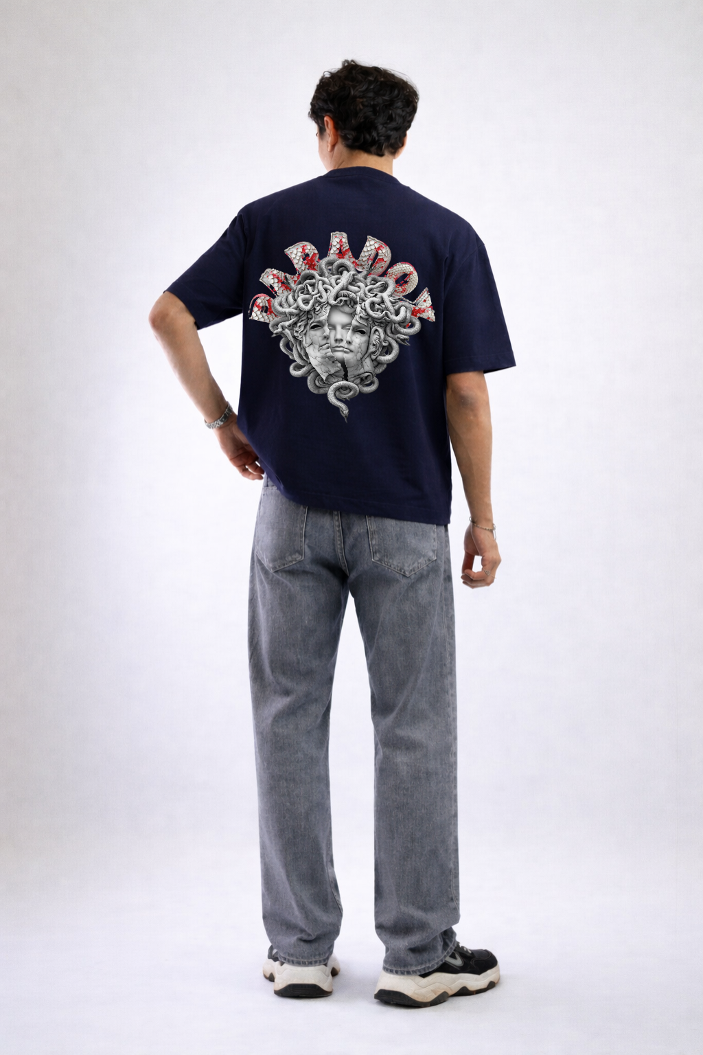 Silent Venom Oversized Midnight Blue Edition Tee | Mens Tshirt