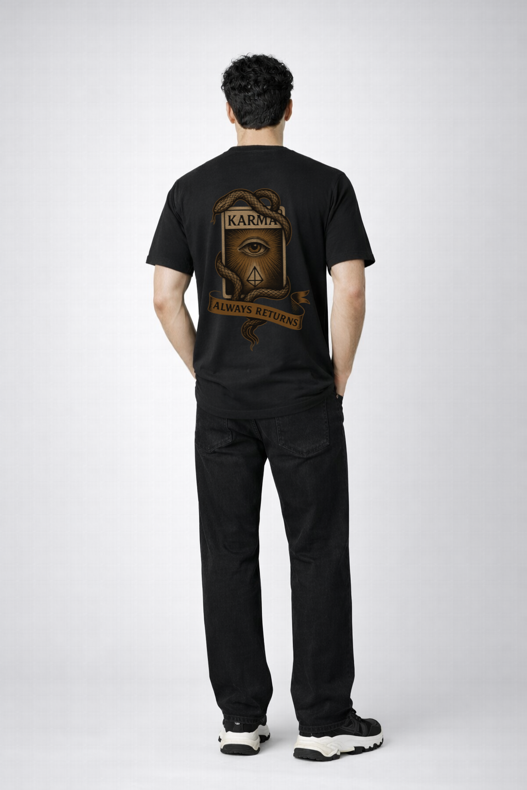 Karma Returns Oversized Black Edition Tee | Mens Tshirt