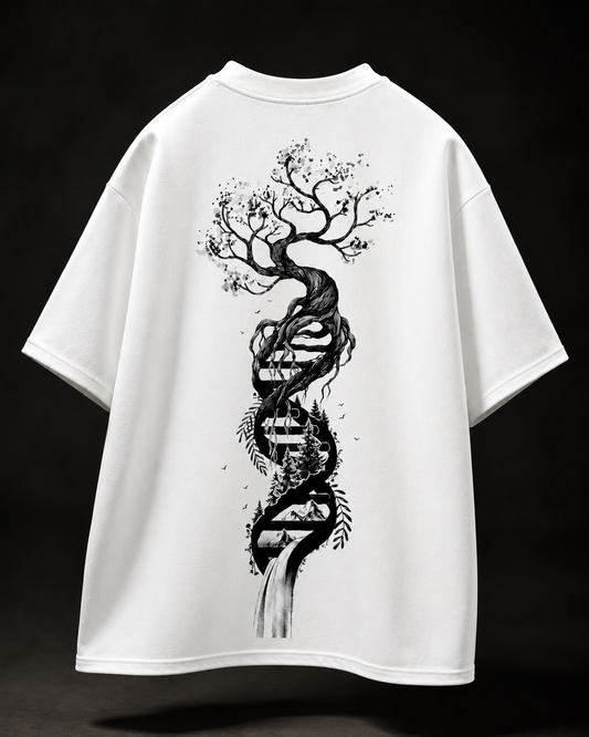 Infinity of Life - Oversized White Edition Tee | Mens Tshirt