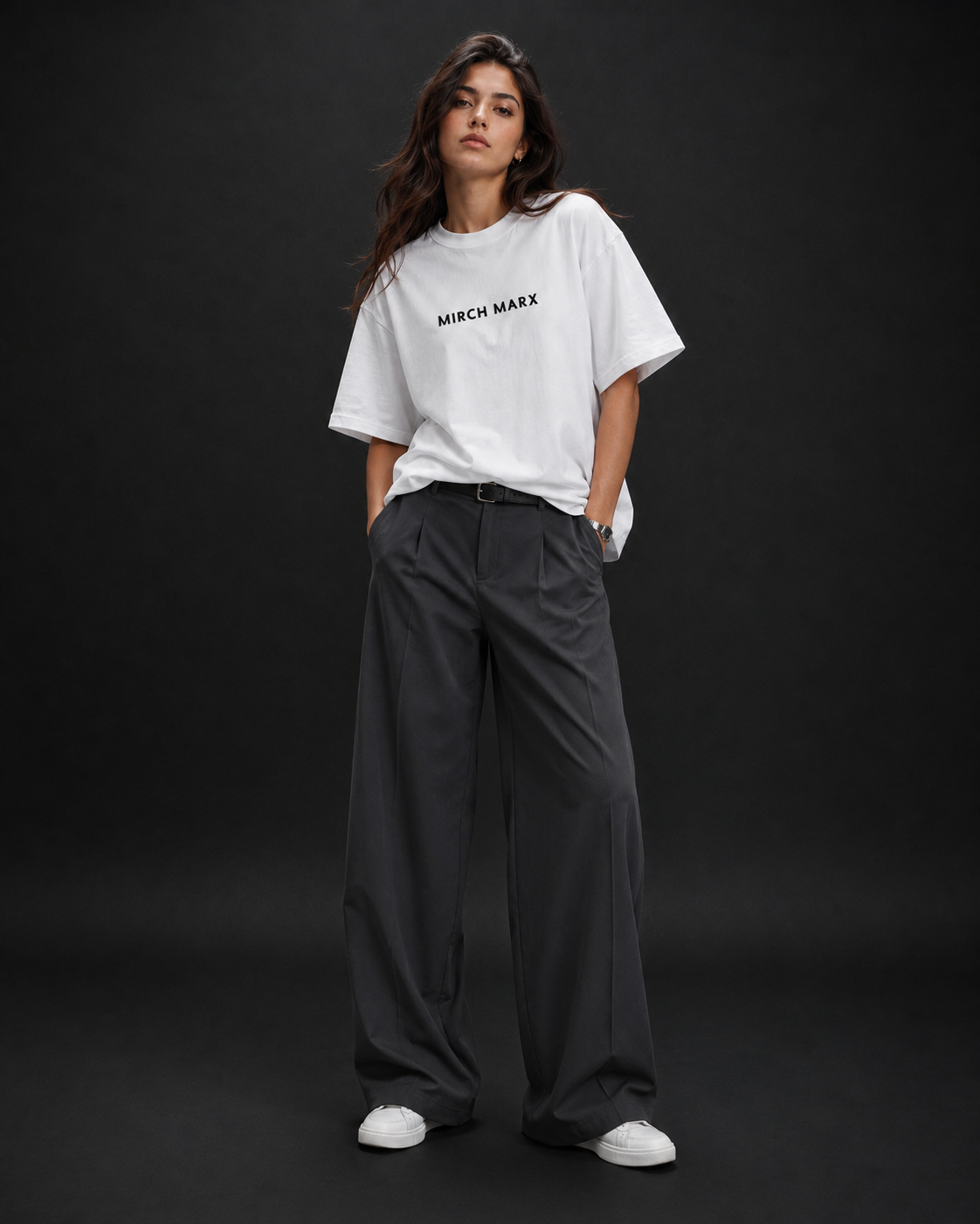 Who's Watching - Oversized White Edition Tee | Womens Tshirt