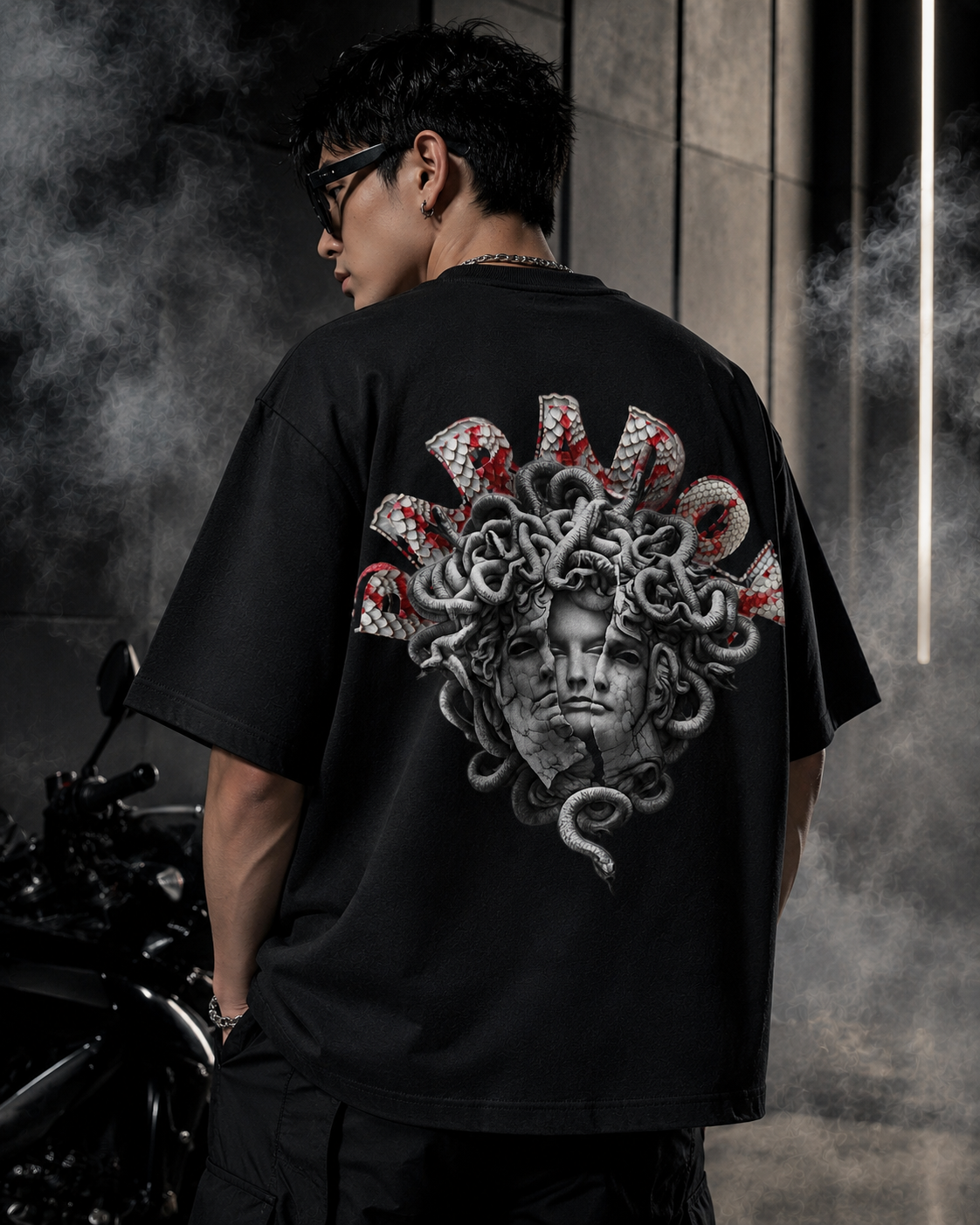 Silent Venom Oversized Black Edition Tee | Mens Tshirt