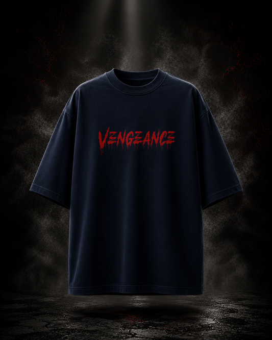 Vengeance Oversized Midnight Blue Edition Tee | Mens Tshirt