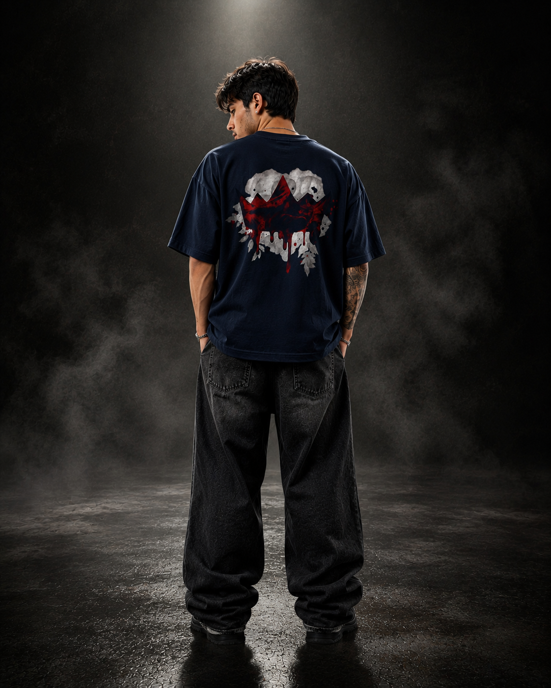 Vengeance Oversized Midnight Blue Edition Tee | Mens Tshirt
