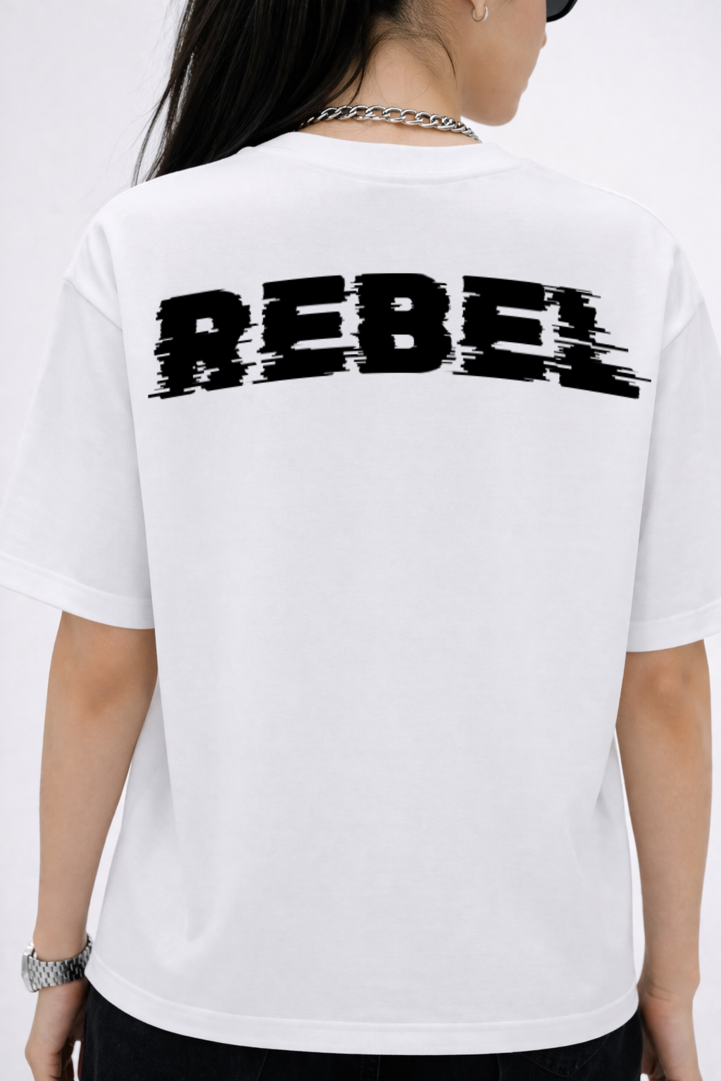 Rebel Oversized White Edition Tee | Womens Tshirt