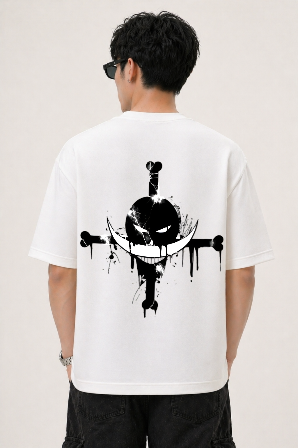 OnePiece Oversized White Edition Tee | Mens Tshirt