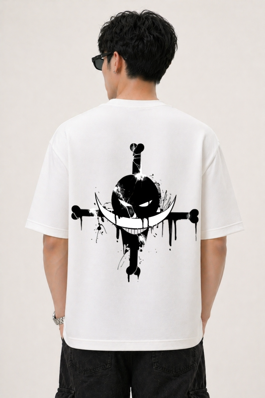 OnePiece Oversized White Edition Tee | Mens Tshirt