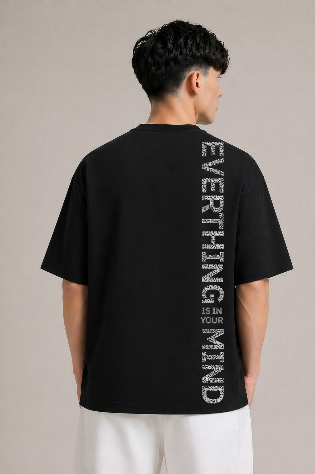 Everything Is In Your Mind Oversized Black Edition Tee | Mens Tshirt