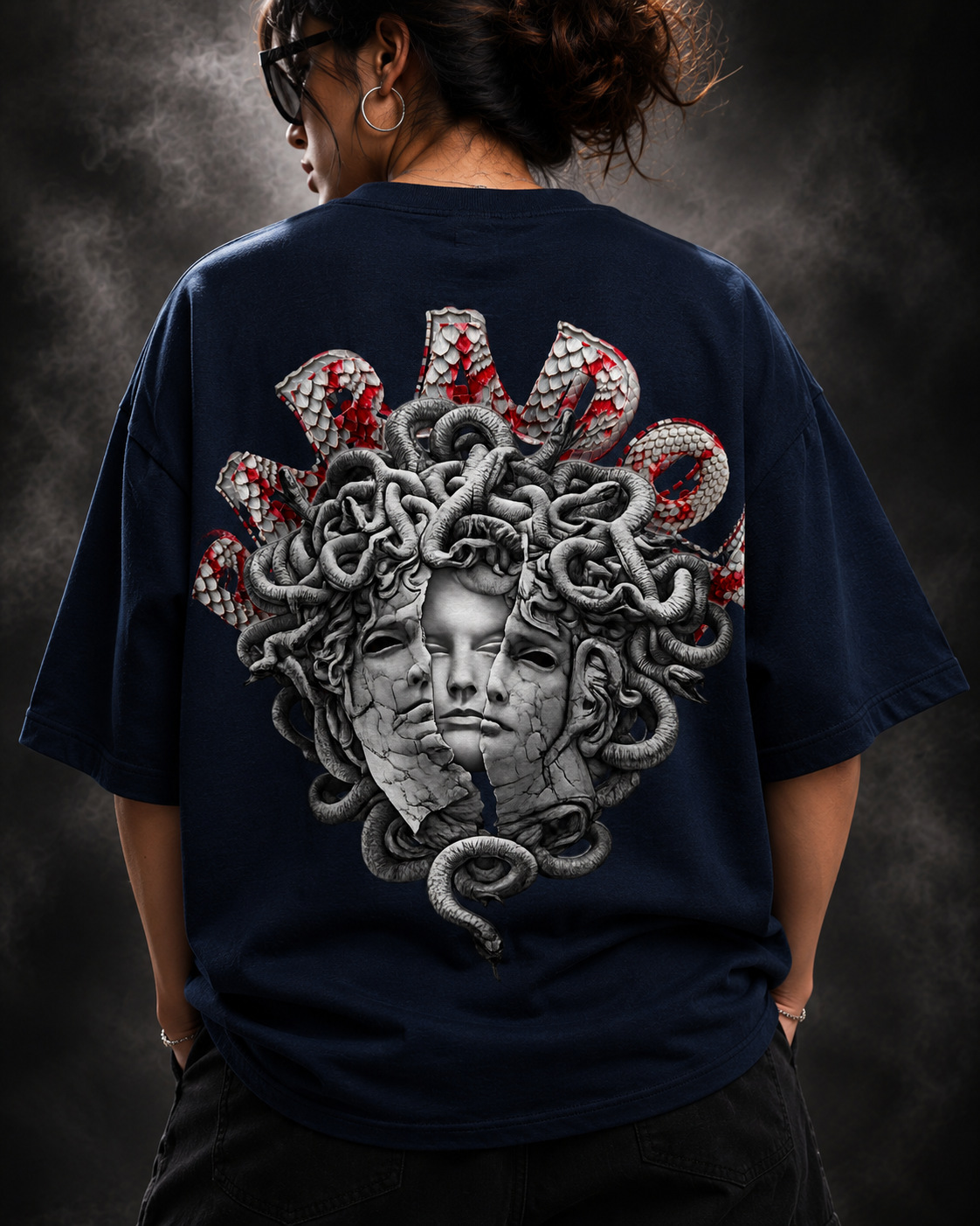 Silent Venom Oversized Midnight Blue Edition Tee | Womens Tshirt