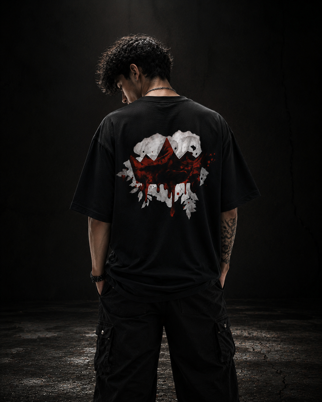 Vengeance Oversized Black Edition Tee | Mens Tshirt