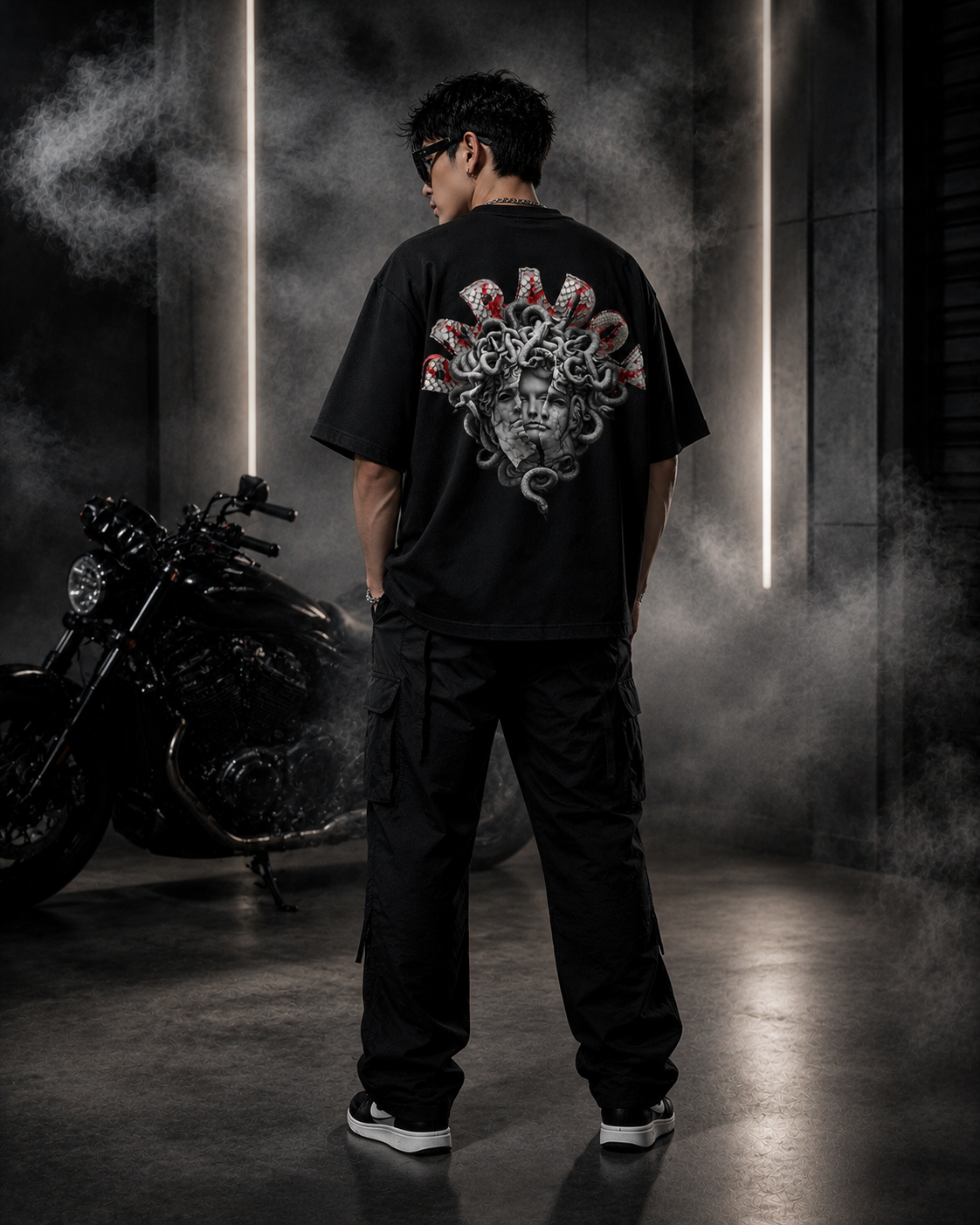 Silent Venom Oversized Black Edition Tee | Mens Tshirt