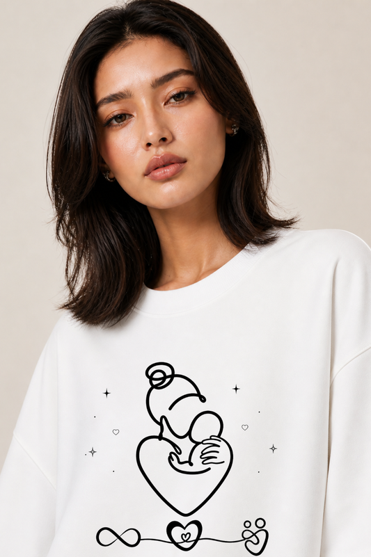 Eternal Oversized White Mom's Edition Tee