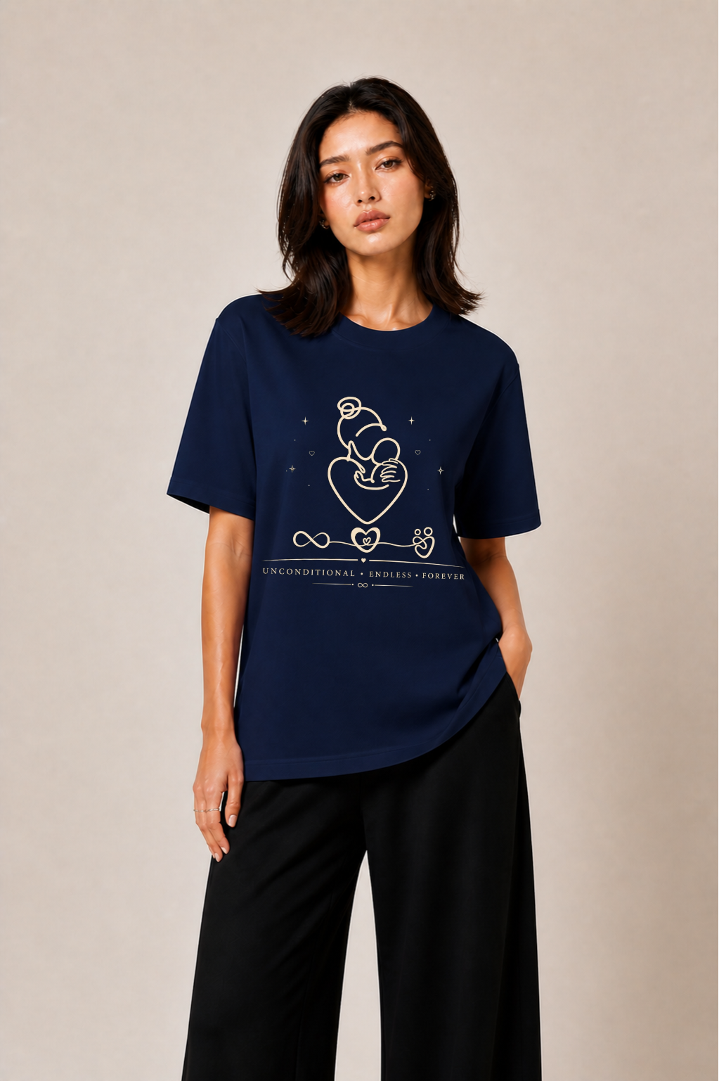 Eternal Oversized Midnight Blue Mom's Edition Tee