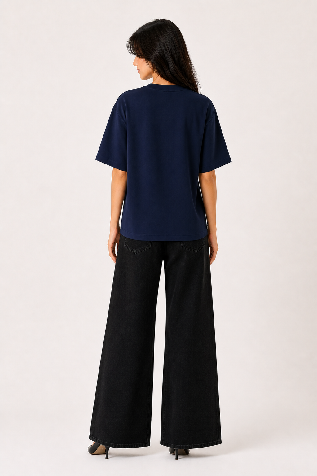 MOMMIN Oversized Midnight Blue Mom's Edition Tee