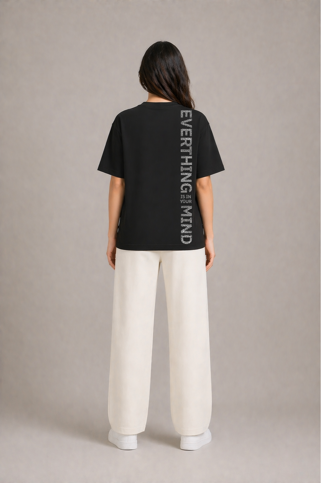 Everything Is In Your Mind Oversized Black Edition Tee | Womens Tshirt