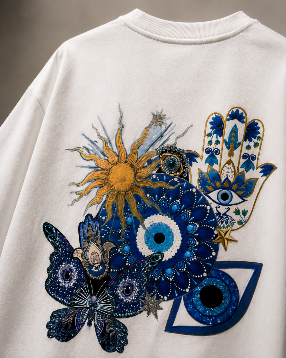 Nazar is Real Oversized White Edition Tee | Mens Tshirt