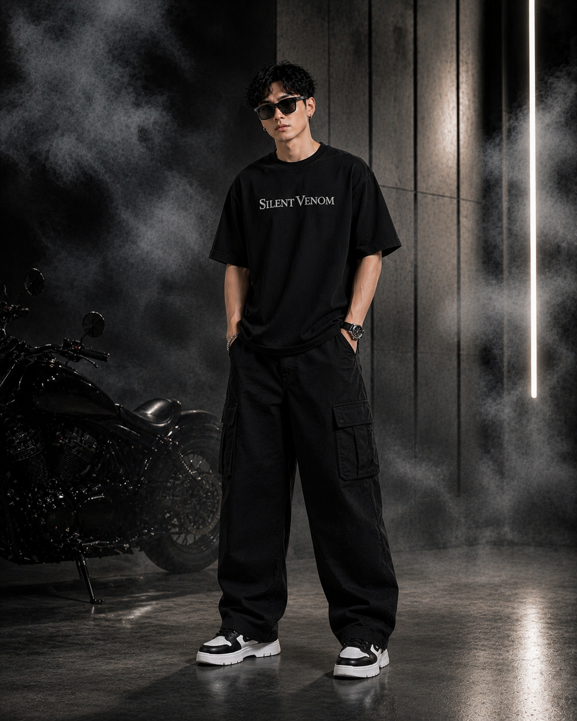 Silent Venom Oversized Black Edition Tee | Mens Tshirt