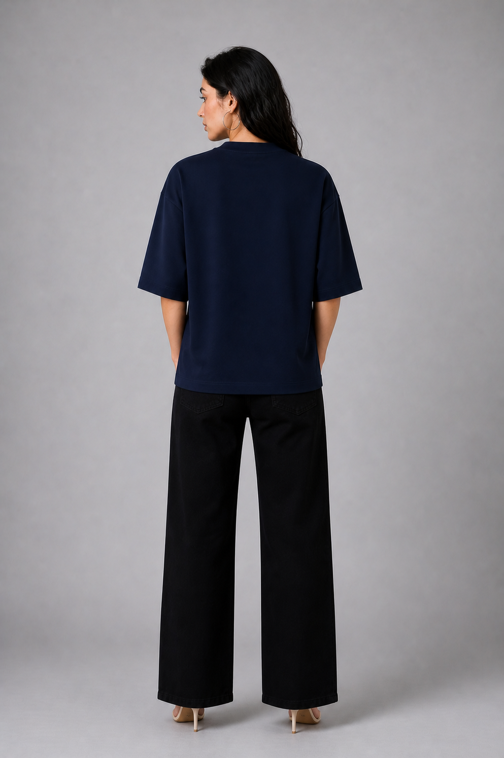 Mom's Era Oversized Midnight Blue Mom's Edition Tee