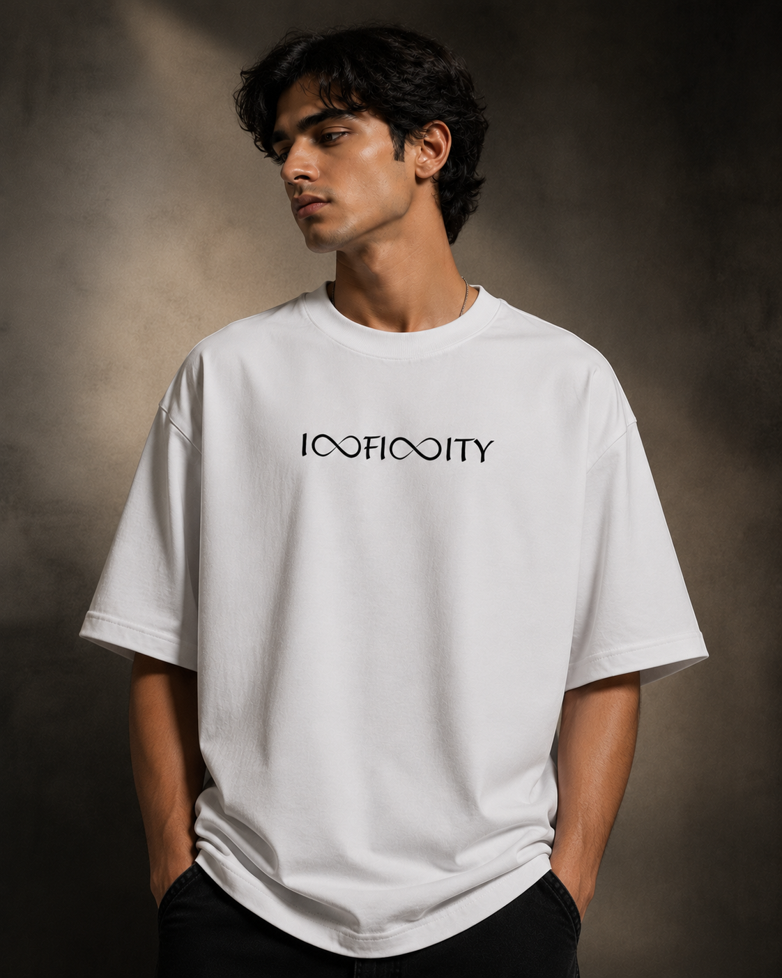 Infinity of Life - Oversized White Edition Tee | Mens Tshirt