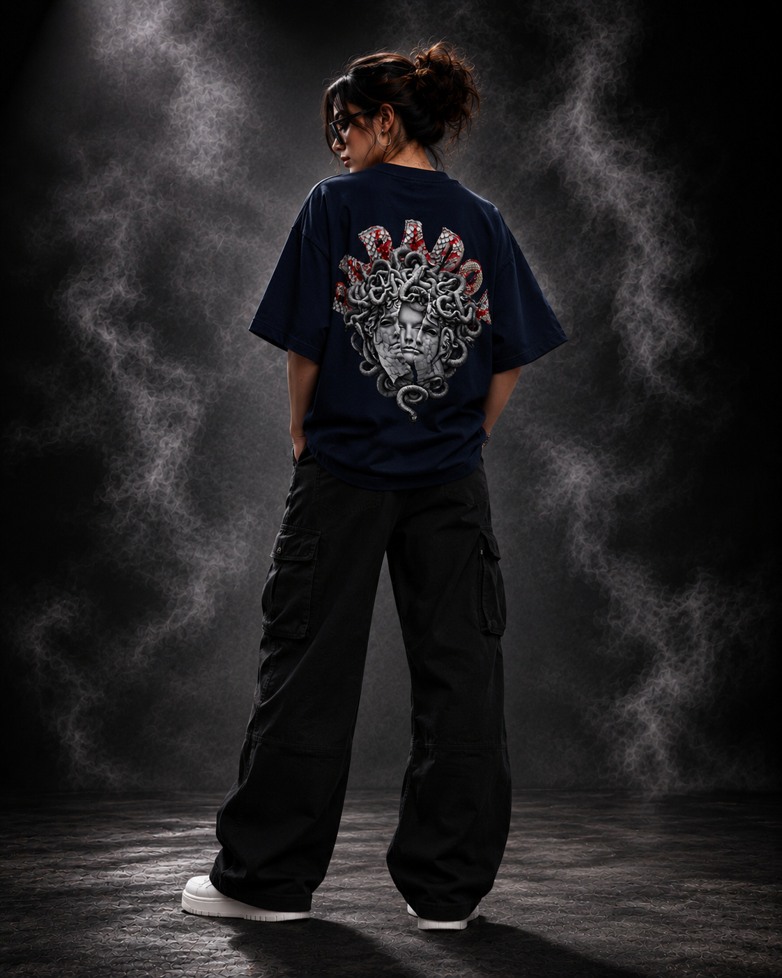Silent Venom Oversized Midnight Blue Edition Tee | Womens Tshirt