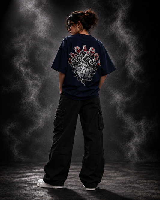 Silent Venom Oversized Midnight Blue Edition Tee | Womens Tshirt